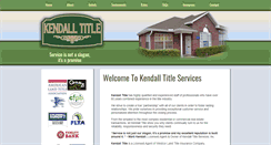 Desktop Screenshot of kendall-title.com