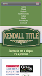 Mobile Screenshot of kendall-title.com