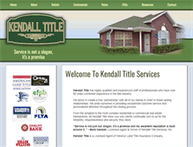 Tablet Screenshot of kendall-title.com